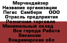 Мерчендайзер › Название организации ­ "Пегас" Самбери-3, ООО › Отрасль предприятия ­ Розничная торговля › Минимальный оклад ­ 23 500 - Все города Работа » Вакансии   . Владимирская обл.,Владимир г.